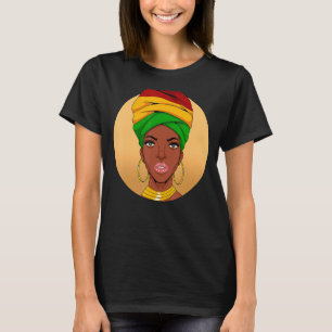 Camiseta Mujer africana Mes de historia negra BLM Melanin R