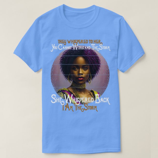 Camiseta Mujer africana: Mes de la historia negra soy la St (Diseño del anverso)