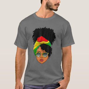 Camiseta Mujer africana pañuelo nubio Melanin nubio estafan