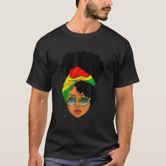 Camiseta Mujer africana pañuelo nubio Melanin nubio estafan
