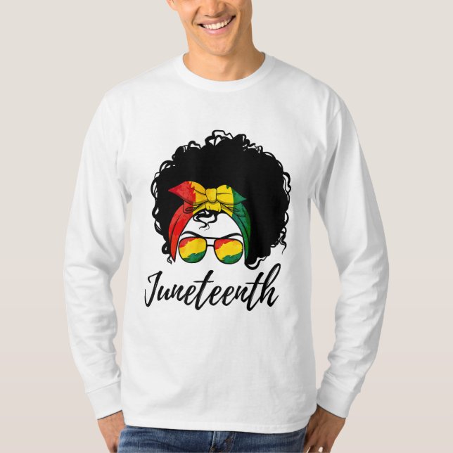 Camiseta Mujer africana Reina negra afroamericana Melanin J (Anverso)