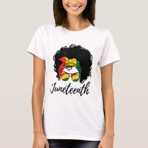Camiseta Mujer africana Reina negra afroamericana Melanin J