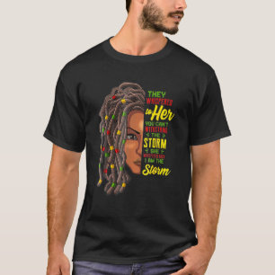 Camiseta Mujer afroamericana soy la tormenta historia negra