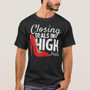Camiseta Mujer Agente Inmobiliaria Esposa Agente Mamá, Cerr