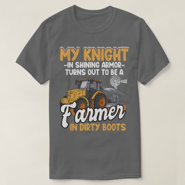 Camiseta Mujer agricultora Esposa agricultora Novia (Diseño del anverso)