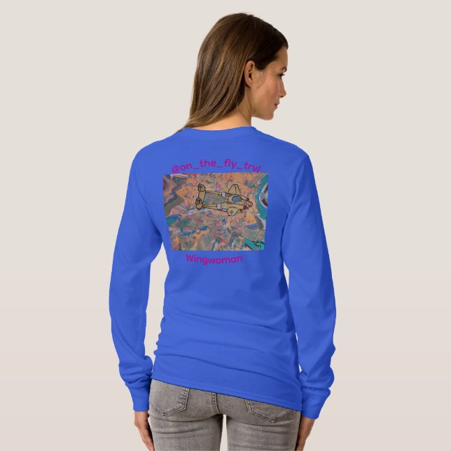 Camiseta Mujer Alas de Oro Ala Caritativa  (Reverso completo)