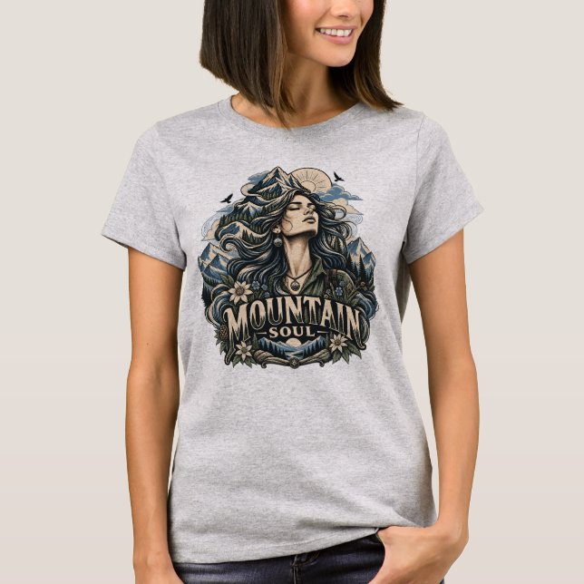 Camiseta Mujer Alma de Montaña (Anverso)