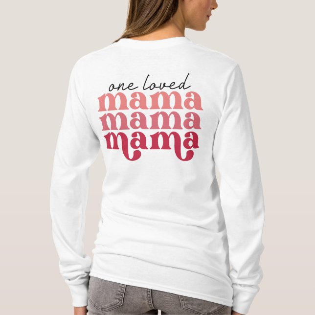 Camiseta Mujer Amada Mama  (Reverso)
