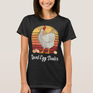 Camiseta Mujer amante de los huevos de pollos que apoya al