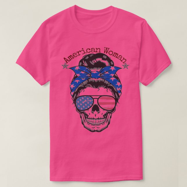 Camiseta Mujer Americana (Diseño del anverso)