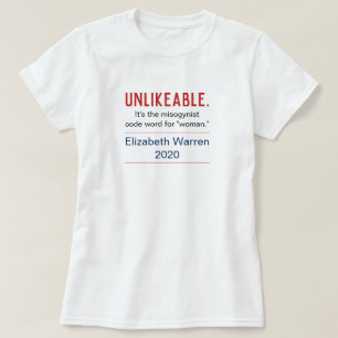 Camiseta Mujer antipática pro Elizabeth Warren