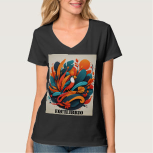 Camiseta Mujer Arte Simbólico de Equilibrio