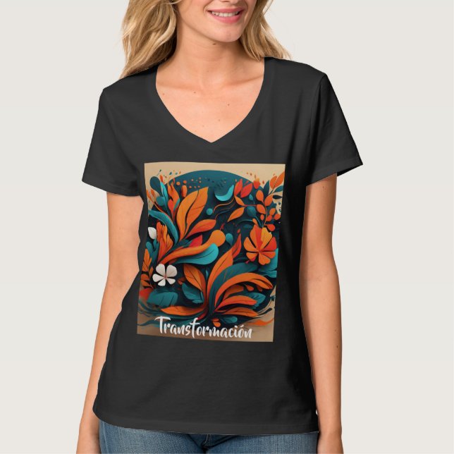 Camiseta Mujer Arte Simbólico Transformación (Anverso)