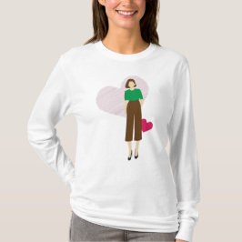 Camiseta Mujer audaz con latido cardíaco - Empoderamiento d