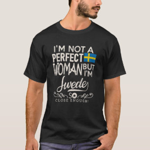 Camiseta Mujer bandera de Suecia Recuerdo del orgullo sue