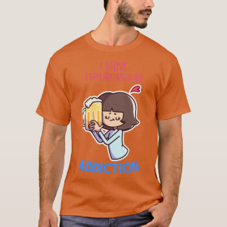 Camiseta Mujer bebiendo cerveza