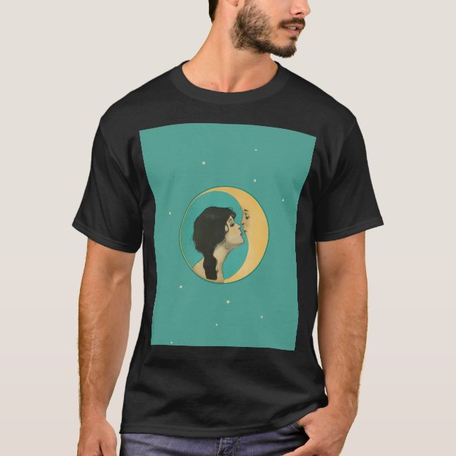 Camiseta Mujer besando luna (Querida luna de Dixie) origina (Anverso)