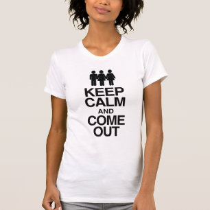 Camiseta Mujer Bisexual Salir del Armario -Mantén la Calma