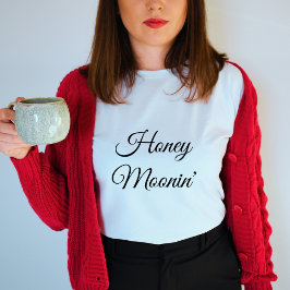 Camiseta Mujer blanca con escritura negra moderna de Honeym