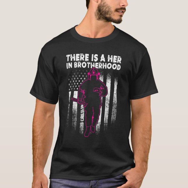 Camiseta Mujer bombera en la hermandad (Anverso)