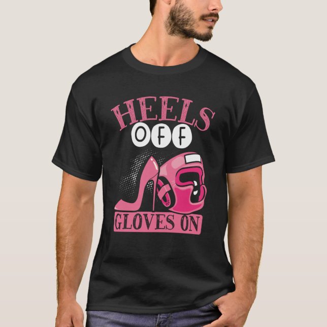 Camiseta Mujer Boxeando con Tacones Sin Guantes (Anverso)