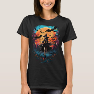 Camiseta Mujer bruja Chicas adolescente brujería Wiccan Hal