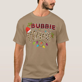 Camiseta Mujer Bubbie Claus Abuela Santa Búfalo Plaid Le