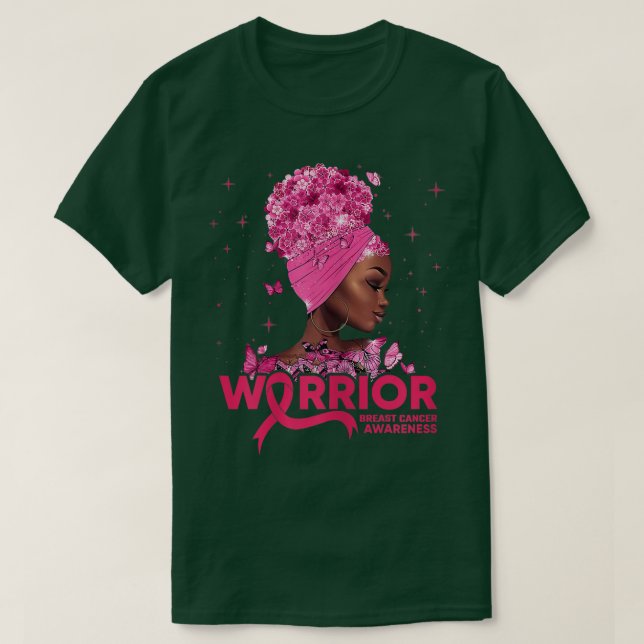 Camiseta Mujer Ca De Cinta Rosa Ca De Cinta De Mama Guerrer (Diseño del anverso)