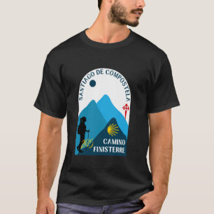 Camiseta Mujer Camino Finisterre Caminando Camino de Santia