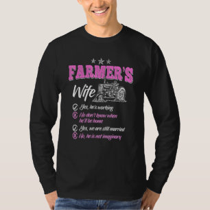 Camiseta Mujer Campesina Esposa De Un Ganador De Granjas _4