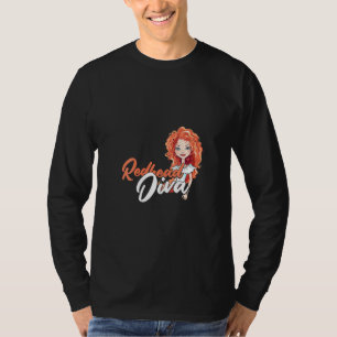 Camiseta Mujer cantante dama roja haitiana Chica pelirroja