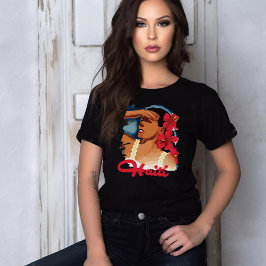 Camiseta Mujer caribeña de Haití rojo viaje