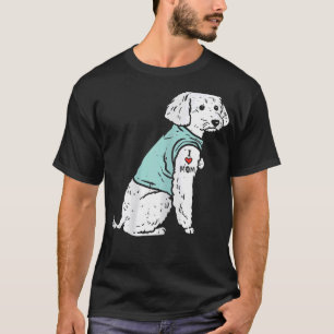 Camiseta Mujer: Carne de perro que amo a mamá, tatuaje lind