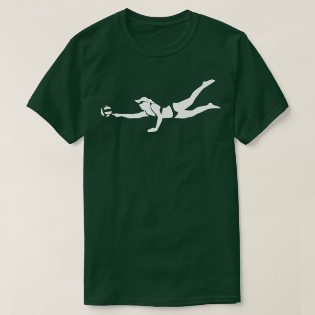 Camiseta Mujer chica de voleibol de playa (Diseño del anverso)