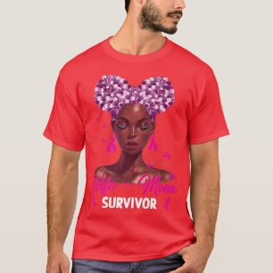 Camiseta Mujer Chica negra esposa madre sobreviviente de cá