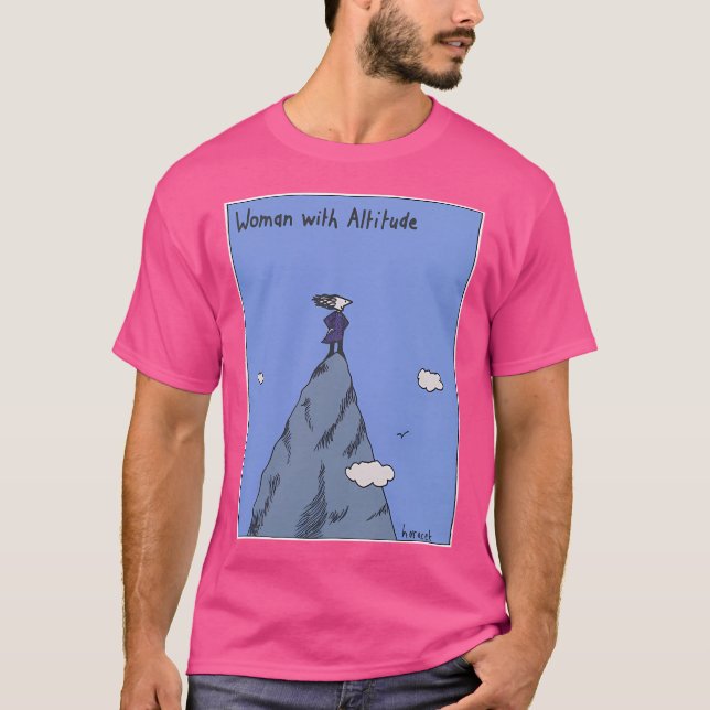 Camiseta Mujer con altitud - Color completo (Anverso)