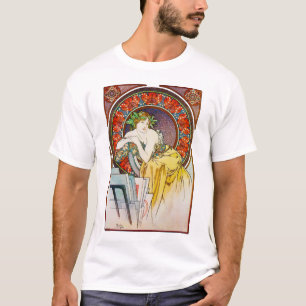 Camiseta Mujer con amapola, Mucha