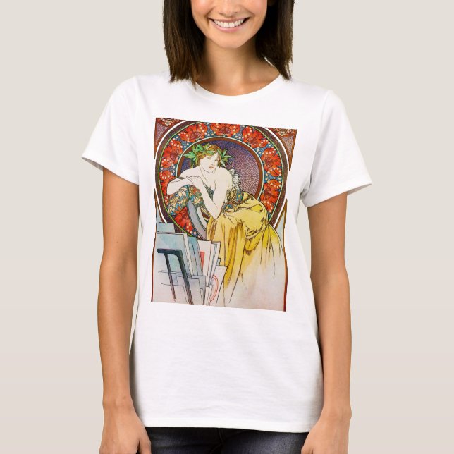Camiseta Mujer con amapola, Mucha (Anverso)