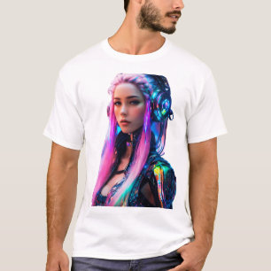 Camiseta Mujer con belleza futurista