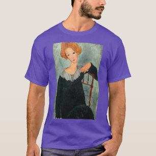 Camiseta Mujer con cabello rojo de Amedeo Modigliani 1917