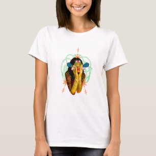 Camiseta Mujer Con Collage Trippy De Pescado