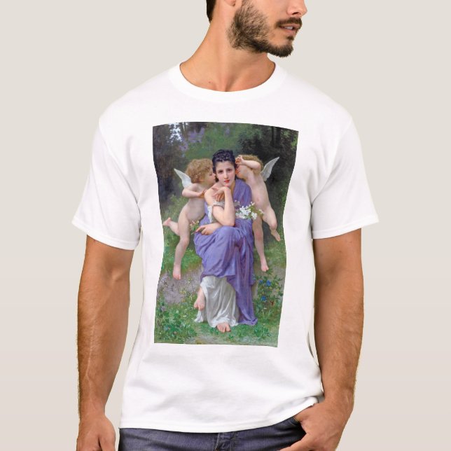 Camiseta Mujer con Cupido, Bouguereau (Anverso)