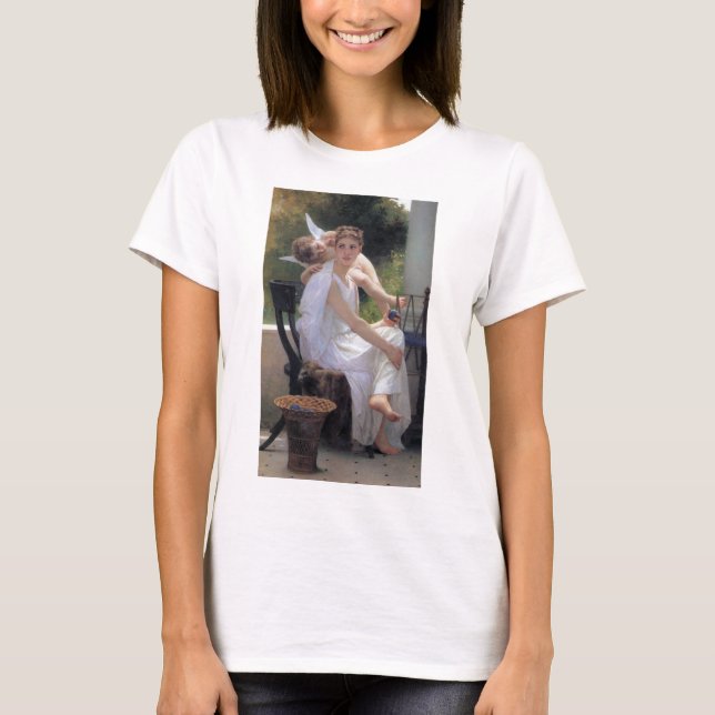 Camiseta Mujer con Cupido, Bouguereau (Anverso)