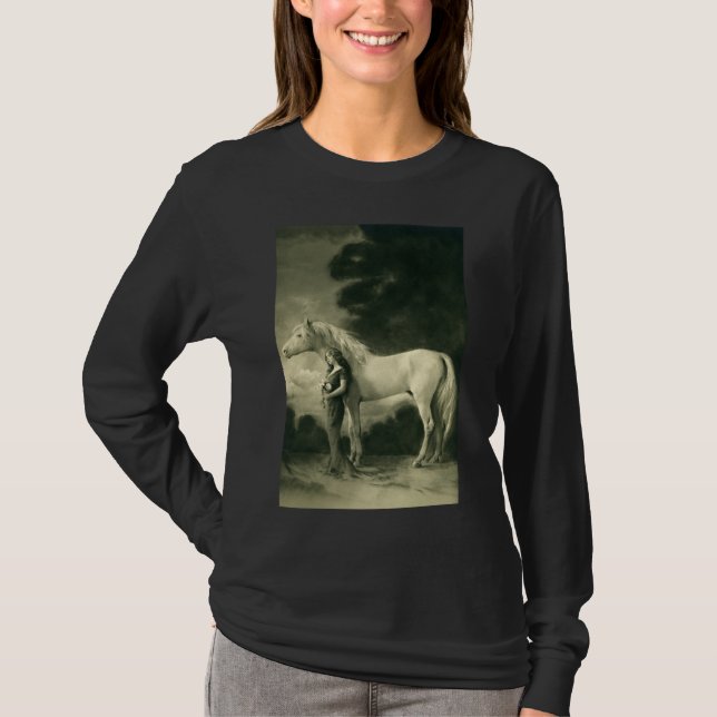 Camiseta Mujer con el caballo blanco (Anverso)