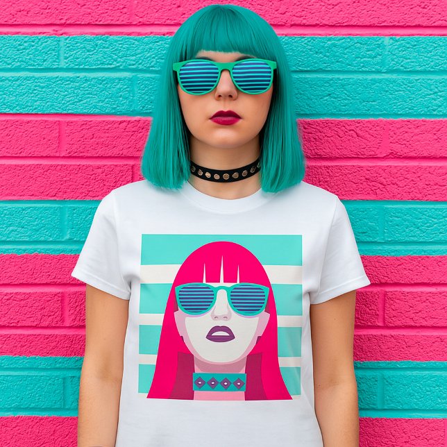 Camiseta Mujer con gafas de sol (Subido por el creador)