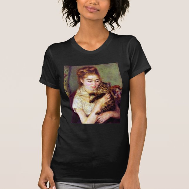 Camiseta Mujer con gato, Auguste Renoir (Anverso)