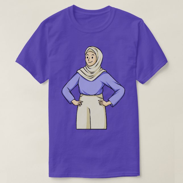 Camiseta Mujer Con Hijab (Diseño del anverso)