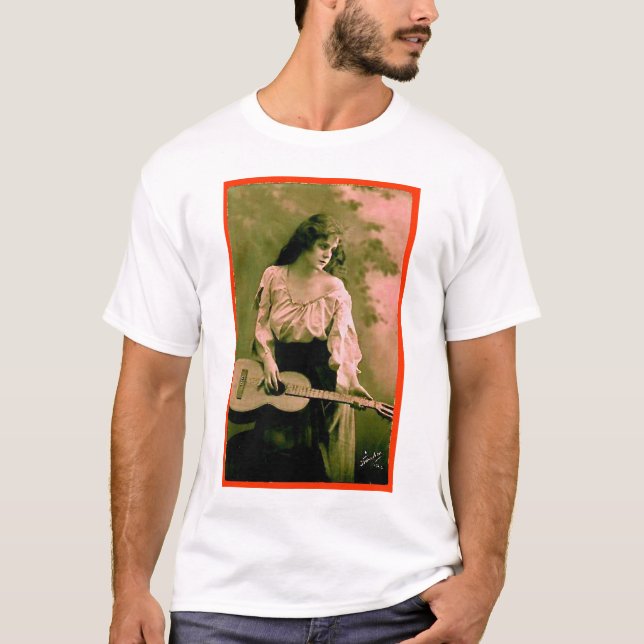 Camiseta Mujer con la guitarra (Anverso)