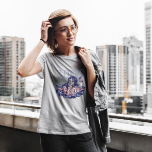 Camiseta Mujer con nubes tristes