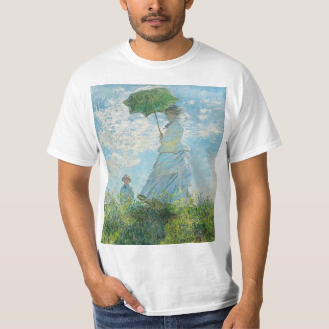 Camiseta Mujer con Parasol Claude Monet (Anverso)